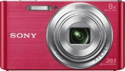 Sony - Cybershot W830 20MP 8x - Zoom - Compact - Digital Camera-Pink